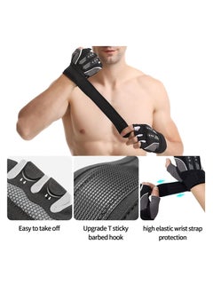 Arabest Weight Lifting Gloves - Non-Slip Silicone Padding Workout Gloves for Men and Women  - Image 3