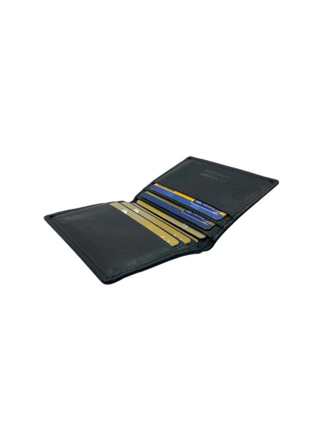 LAVERI LEATHER Compact Bi-Fold Cards & Cash Wallet # 4321-EL - Image 4