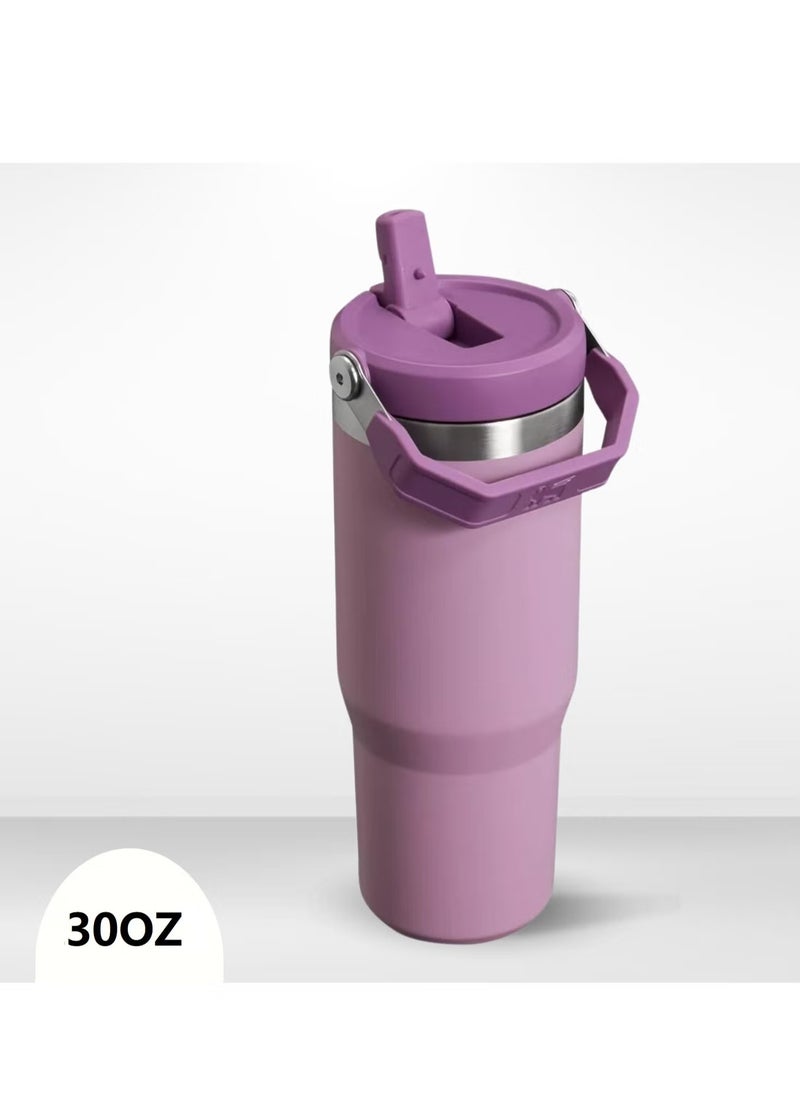 Stanley Stainless Steel Tumbler - Vacuum Insulated Water Bottle for Home, Office or Car Reusable Cup with Straw Leak Resistant Flip Cold for 12 Hours or Iced for 2 Days, 30oz  - Image 3