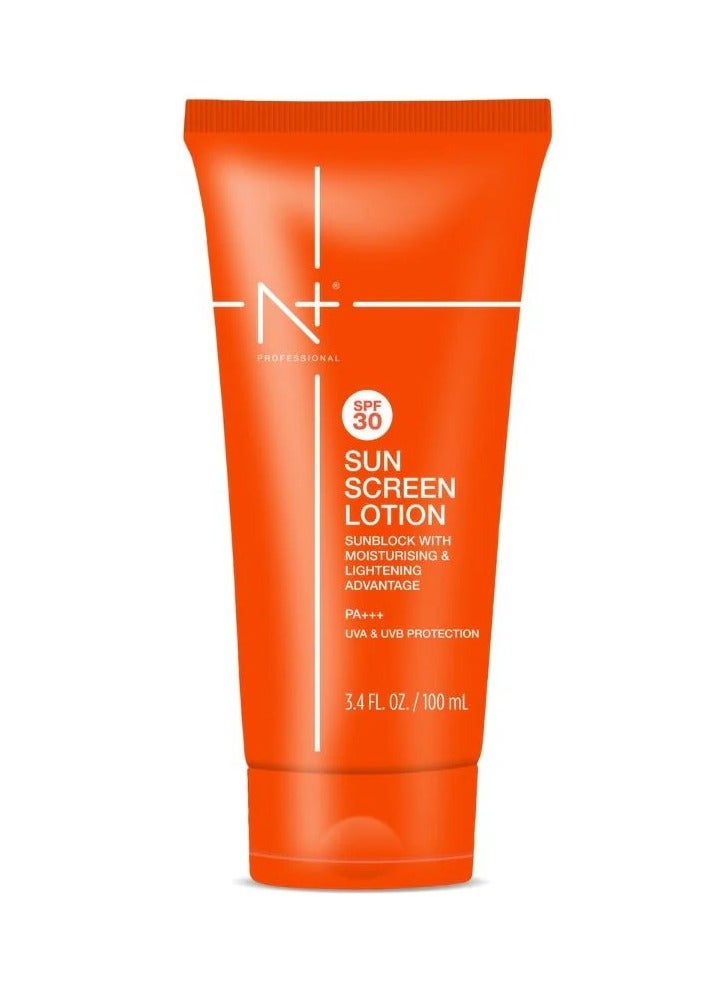 N Plus Professional Sunscreen Lotion SPF 30 – Tinted, Mattifying Sun Protection with UVA & UVB Defense, Hydrating Formula for Instant Bright Glow, 50ml - Image 3