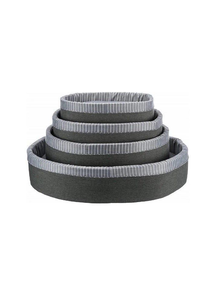 تريكسي سرير تريكسي فينلي باسكت رمادي وابيض للكلاب - Image 1