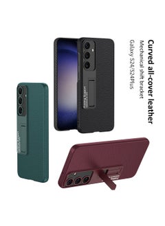 GKK Leather Case for Samsung Galaxy S24 Plus (2024) , Ultra-Thin, Anti-Drop, All-Round Protection Phone Cover Support Wireless Charging with Built in Kickstand  - Image 2