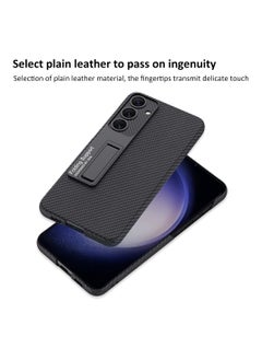 GKK Leather Case for Samsung Galaxy S24 Plus (2024) , Ultra-Thin, Anti-Drop, All-Round Protection Phone Cover Support Wireless Charging with Built in Kickstand  - Image 3