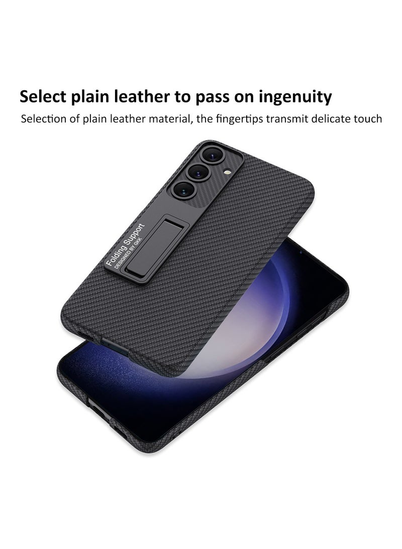 GKK Leather Case for Samsung Galaxy S24 Plus (2024) , Ultra-Thin, Anti-Drop, All-Round Protection Phone Cover Support Wireless Charging with Built in Kickstand  - Image 3