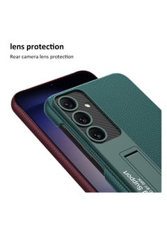 GKK Leather Case for Samsung Galaxy S24 Plus (2024) , Ultra-Thin, Anti-Drop, All-Round Protection Phone Cover Support Wireless Charging with Built in Kickstand  - Image 5