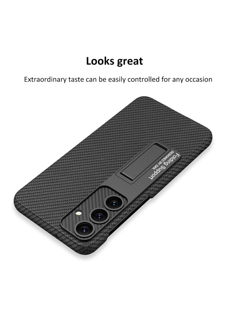 GKK Leather Case for Samsung Galaxy S24 Plus (2024) , Ultra-Thin, Anti-Drop, All-Round Protection Phone Cover Support Wireless Charging with Built in Kickstand  - Image 4