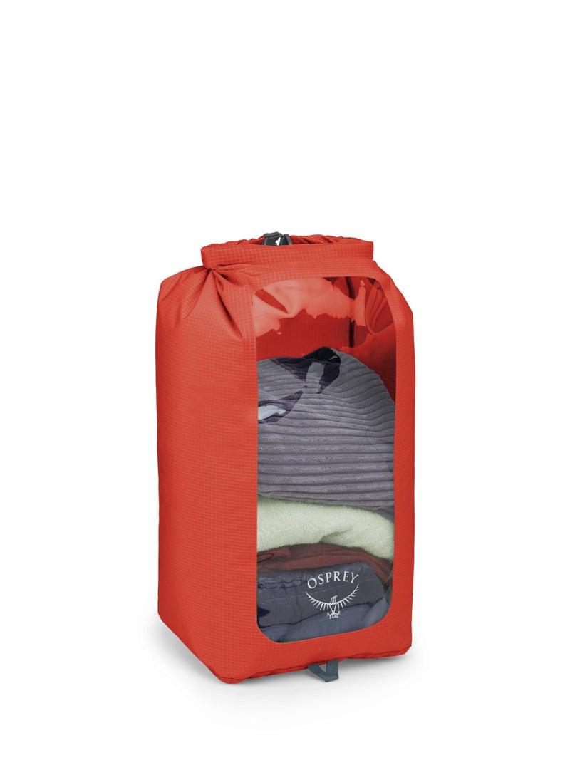 Osprey 35L Waterproof Dry Sack with Window Mars Orange - Image 2
