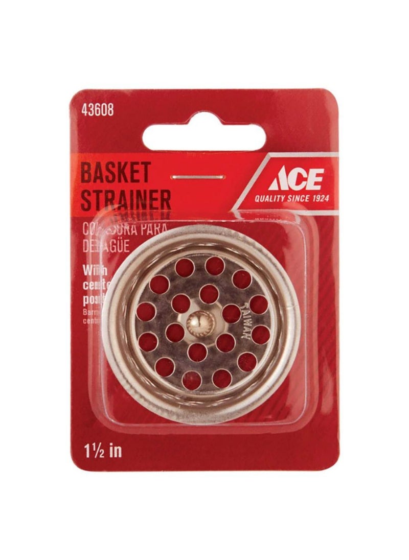 ACE ACE Stainless Steel Crumb Cup Basket Strainer 3.81cm 