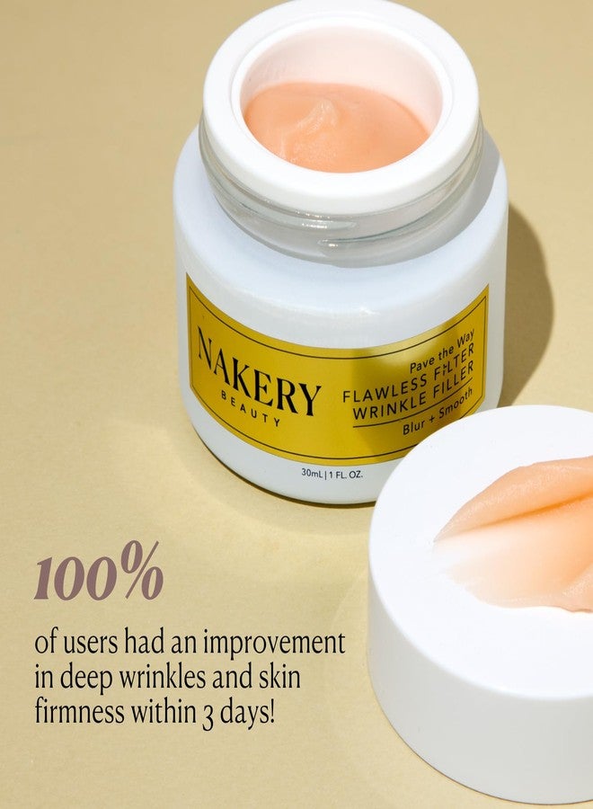 Nakery Pave The Way Flawless Filter Wrinkle Filler, Anti Aging Face Cream for Women, Instantly Smooths Deep Wrinkles, Blurs Imperfections, Skin Tightening Primer, Clinically Proven Formula Made in USA - Image 5
