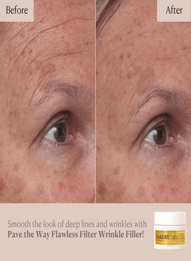 Nakery Pave The Way Flawless Filter Wrinkle Filler, Anti Aging Face Cream for Women, Instantly Smooths Deep Wrinkles, Blurs Imperfections, Skin Tightening Primer, Clinically Proven Formula Made in USA - Image 2