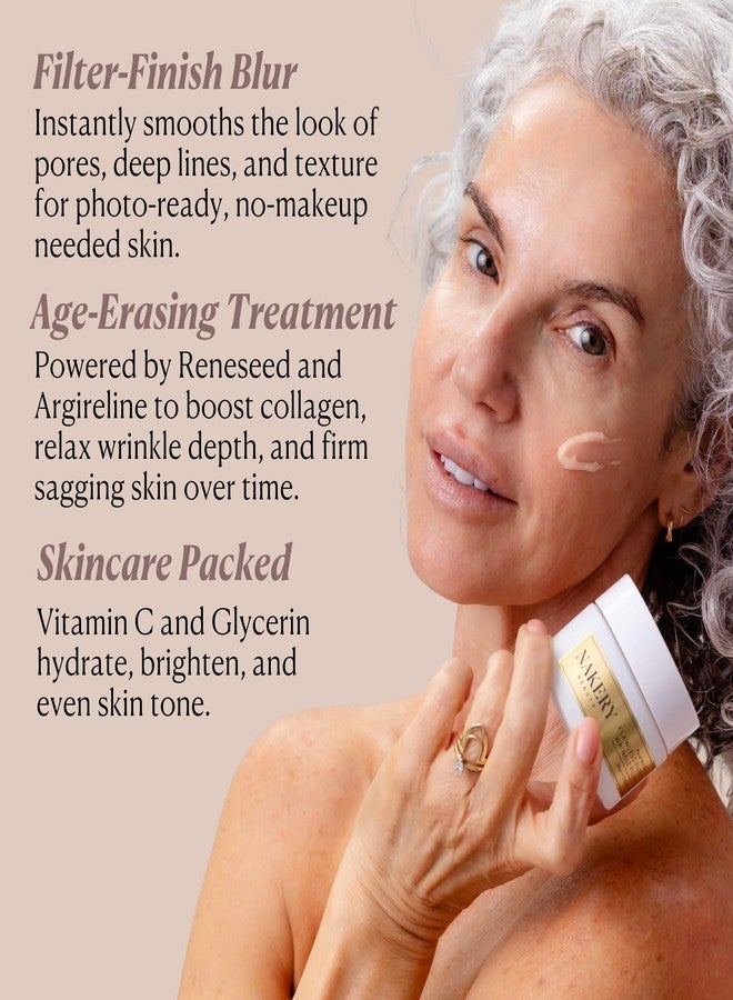 Nakery Pave The Way Flawless Filter Wrinkle Filler, Anti Aging Face Cream for Women, Instantly Smooths Deep Wrinkles, Blurs Imperfections, Skin Tightening Primer, Clinically Proven Formula Made in USA - Image 3