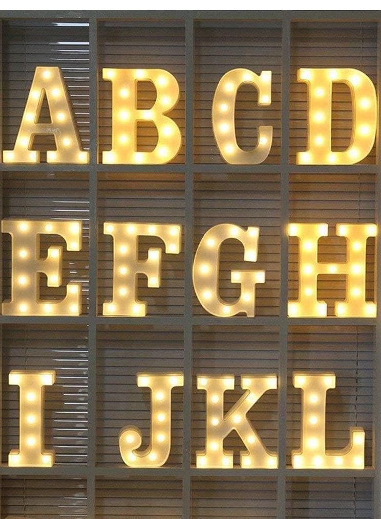 Vitacelli Alphabet LED Letter Lights Light Up Plastic Letters Standing Hanging I ( 8.9in x 4.1 in x 1.8inches ) - Image 4