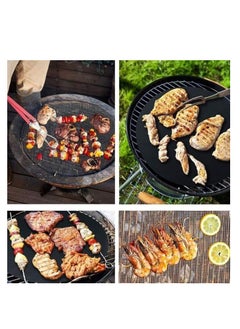 Generic Grill Mats, Teflon Baking Mats Non-Stick Mesh Grill Mat Reusable Charcoal Electric Grill Oven Grill (26cm)  - Image 2