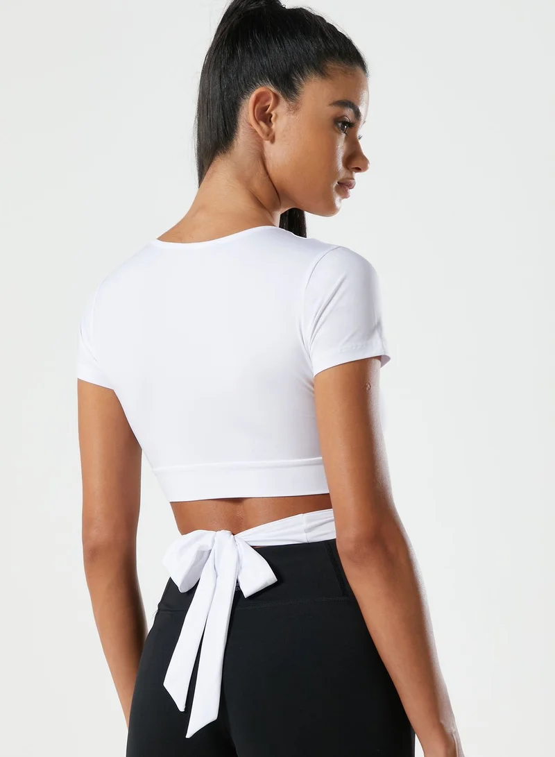 Womens Best True Tie Cropped Tank
