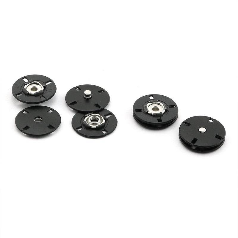 PZRT 4Set 21mm Large Metal Sewon Snap Button for Clothing DIY Overcoat Buttons for Clothes Sewing Applications Accessories Black