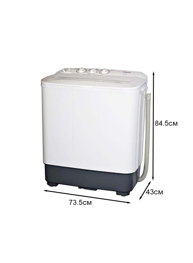 SUPER GENERAL Top Load Semi Automatic Washing Machine SGW60 White - Image 1