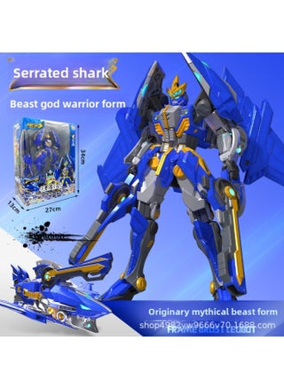 Iron And Steel Dragon 3 Mountain Sea God Beast Record Six In One Deformation Robot Burst Inflammation Lion Boy Toy King Kong Mecha-Color:Evolution Version Of Sawtooth Shark [24cm + Variable 3 Forms] Weapon: Cannon - pzsku/ZB0EB3A3E3B155B168E4FZ/45/1745624677/b39059fa-4842-4a15-9c6c-e3a904db66bc