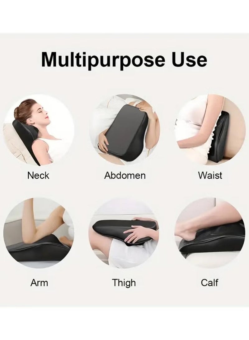 YelaJoy Back Massager with Heat 3D Kneading Massage Pillow,Ergonomic Comfort Design, Free-Fit Riverbed Curve Neck Lumbar Support , For Back Neck Shoulder Leg Pain Relief Deep Tissue Ideal For Home Office and Car Use - Image 5
