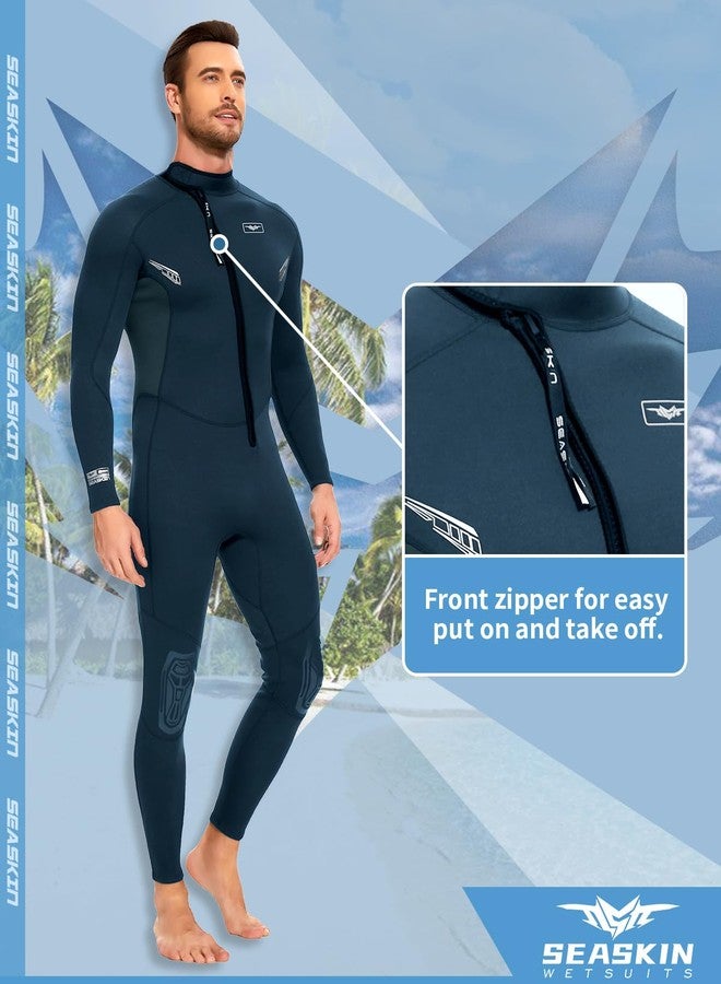 Seaskin Wetsuits for Mens 2mm Front Zip Full Body Diving Suits - Image 4