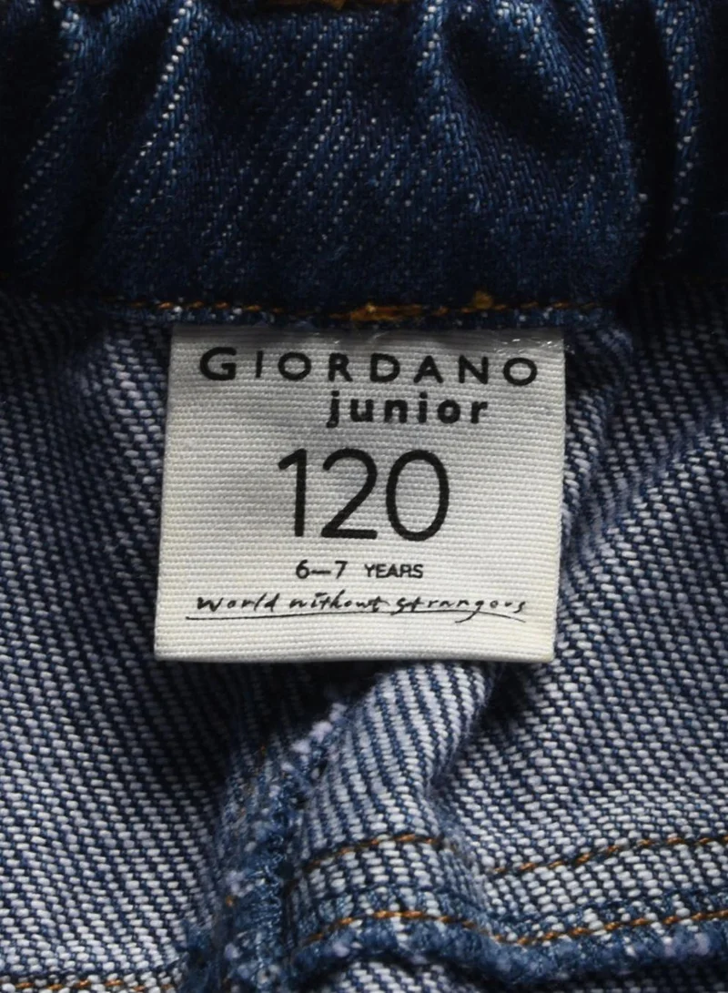 GIORDANO Kids' Comfy Cotton Denim Jeans | Relaxed Fit, Elastic Waist