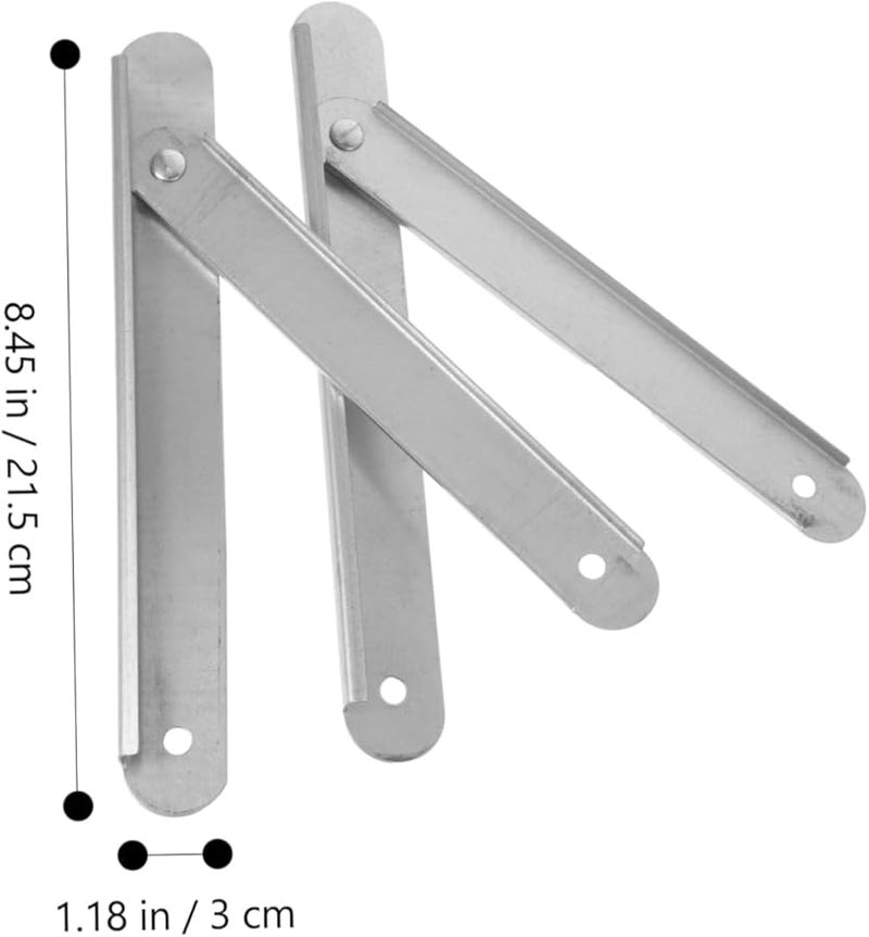 Heavy Duty Aluminum Alloy Step Ladder Hinges Replacement Accessory 2 Pack - Image 4