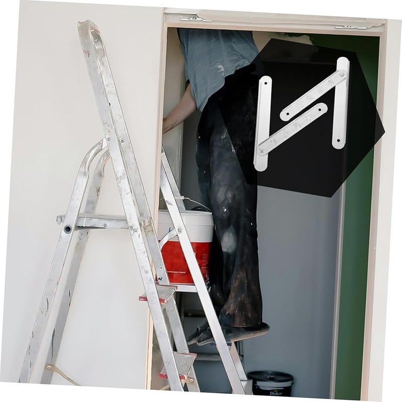 Heavy Duty Aluminum Alloy Step Ladder Hinges Replacement Accessory 2 Pack - Image 5