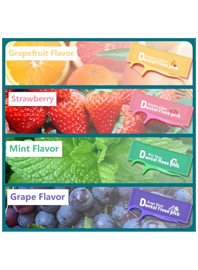 MM 120pcs Portable Flossing, Individually Packaged Dental Floss, Effective Cleaning, Fruity travel must have - Image 2