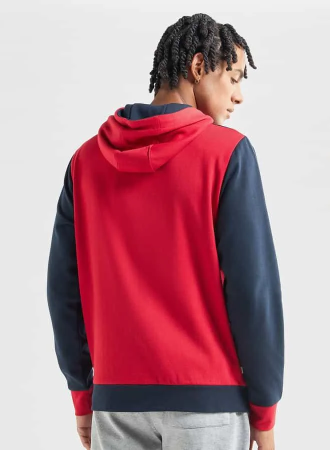 Splash FAV Colourblock Long Sleeves Hoodie with Zip Closure