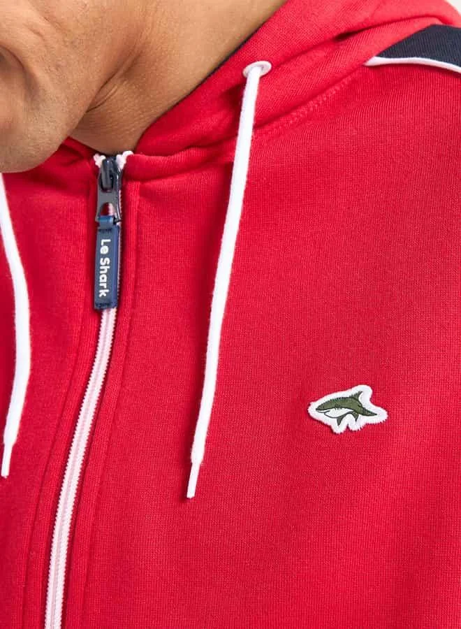 Splash FAV Colourblock Long Sleeves Hoodie with Zip Closure