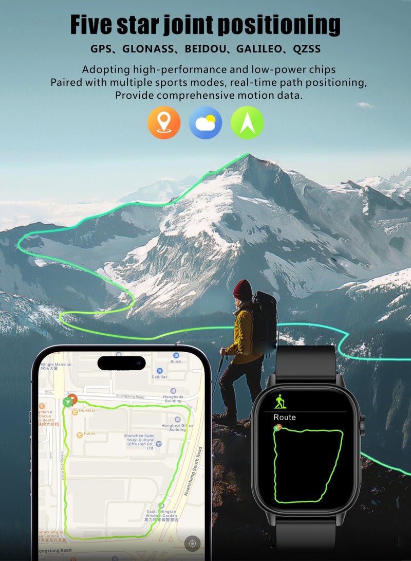 RollsTimi  Bluetooth Smartwatch, Smart Wearable Watch, Bluetooth 3.0 Chip, Two Buttons, 2.01 Full Screen Touch, TFT HD 240*296 Resolution, Long Standby, RT QX17 - Image 5