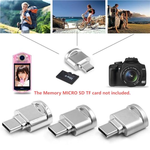 Chenyang CY 2pcs USB Type C USBC to Micro SD SDXC TF Card Reader Adapter for Laptop Cell Phone 2pcsSet - Image 3