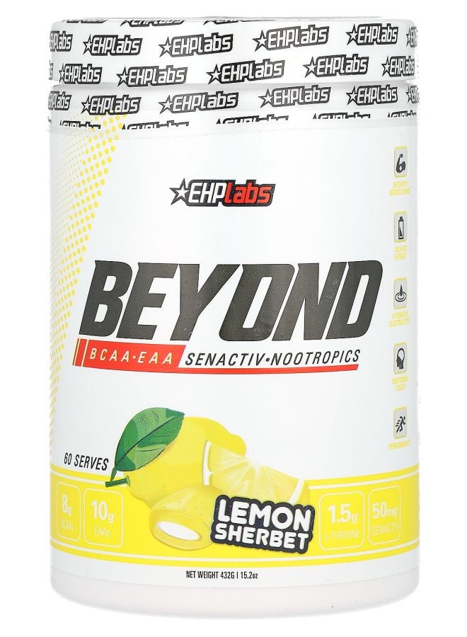 EHPLabs Beyond BCAA + EAA Lemon Sherbet 15.2 oz (432 g)