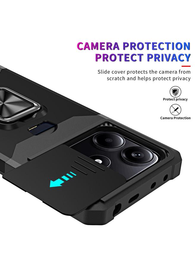 اس-توب جراب لهاتف Redmi Note 14 4G مقاس 163 مم مزود بكاميرا وفتحة بطاقة من البولي كربونات والبولي يوريثان الحراري - Image 4