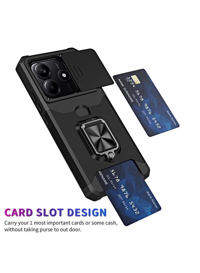 اس-توب جراب لهاتف Redmi Note 14 4G مقاس 163 مم مزود بكاميرا وفتحة بطاقة من البولي كربونات والبولي يوريثان الحراري - Image 2