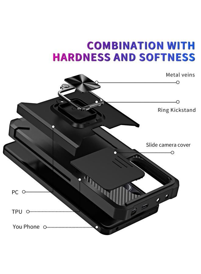 اس-توب جراب لهاتف Redmi Note 14 4G مقاس 163 مم مزود بكاميرا وفتحة بطاقة من البولي كربونات والبولي يوريثان الحراري - Image 3