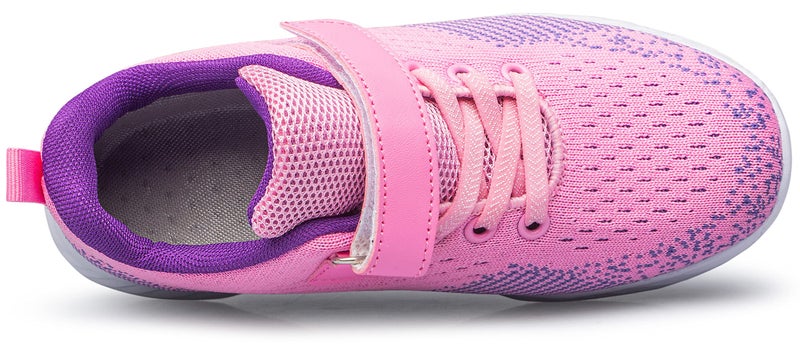 MURDESOT Kids Shoes Toddler Boys Girls Athletic Running Sports Strap Sneakers for Toddler/Little Kid/Big Kid 10 Pink&Purple - Image 5