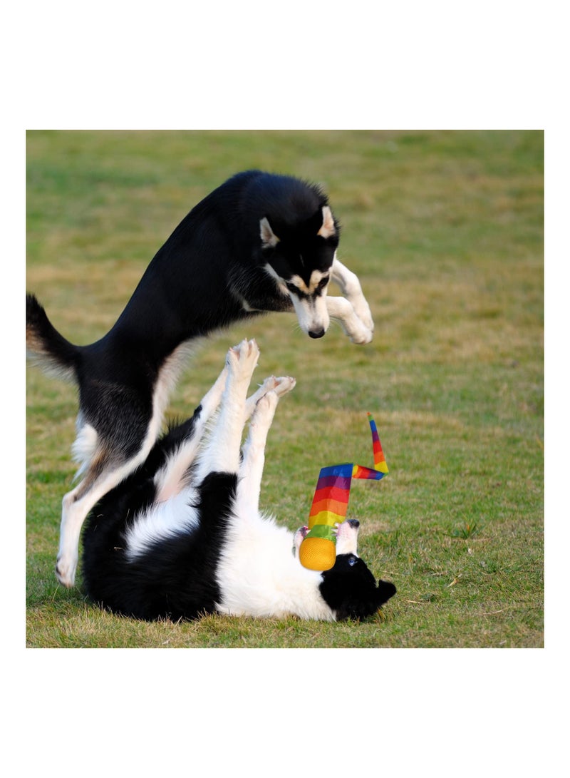 SYOSI Catch Tail Foam Balls Soft Rainbow Play Ball Educational Sports Playground Balls Colorful Meteor Ball with Rainbow Tails for Kids Kindergarten School Sensory Training Random Color - Image 4