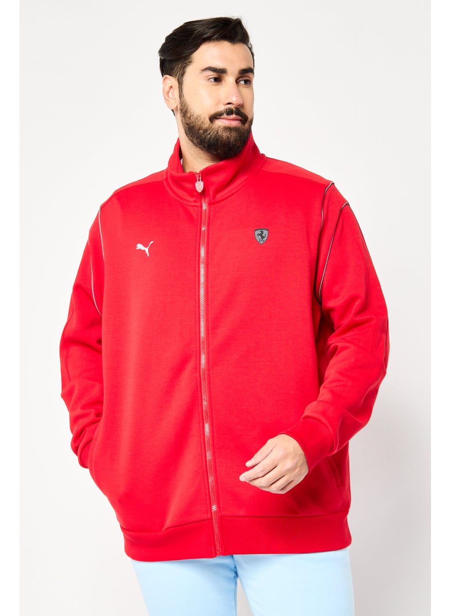 PUMA Puma x Scuderia Ferrari Men Sportswear Fit Long Sleeves Outdoor Sweatshirt,Red  - Image 1