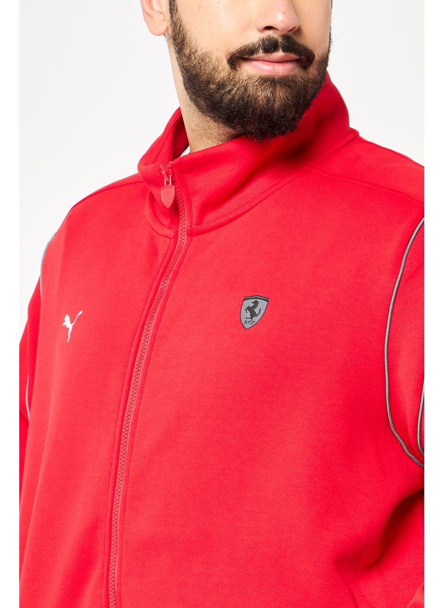 PUMA Puma x Scuderia Ferrari Men Sportswear Fit Long Sleeves Outdoor Sweatshirt,Red  - Image 3