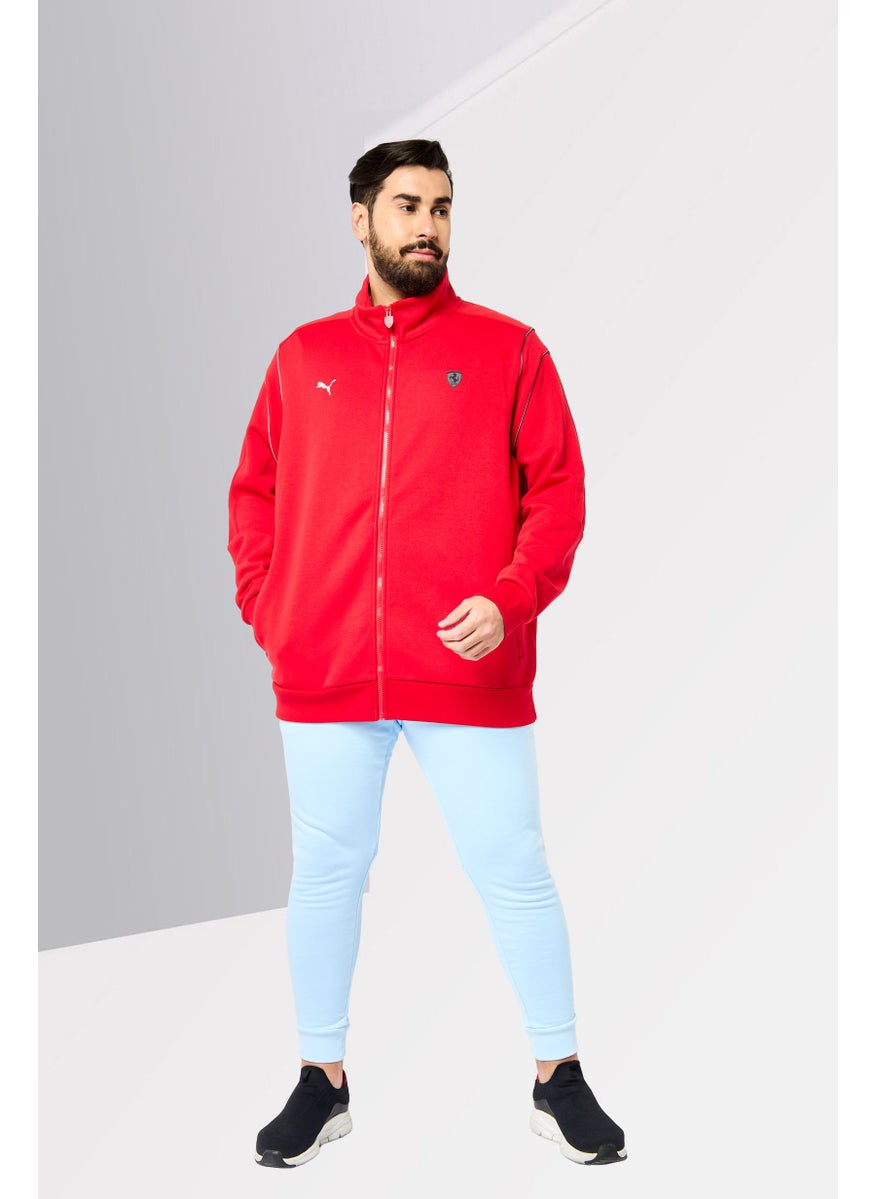 PUMA Puma x Scuderia Ferrari Men Sportswear Fit Long Sleeves Outdoor Sweatshirt,Red  - Image 2