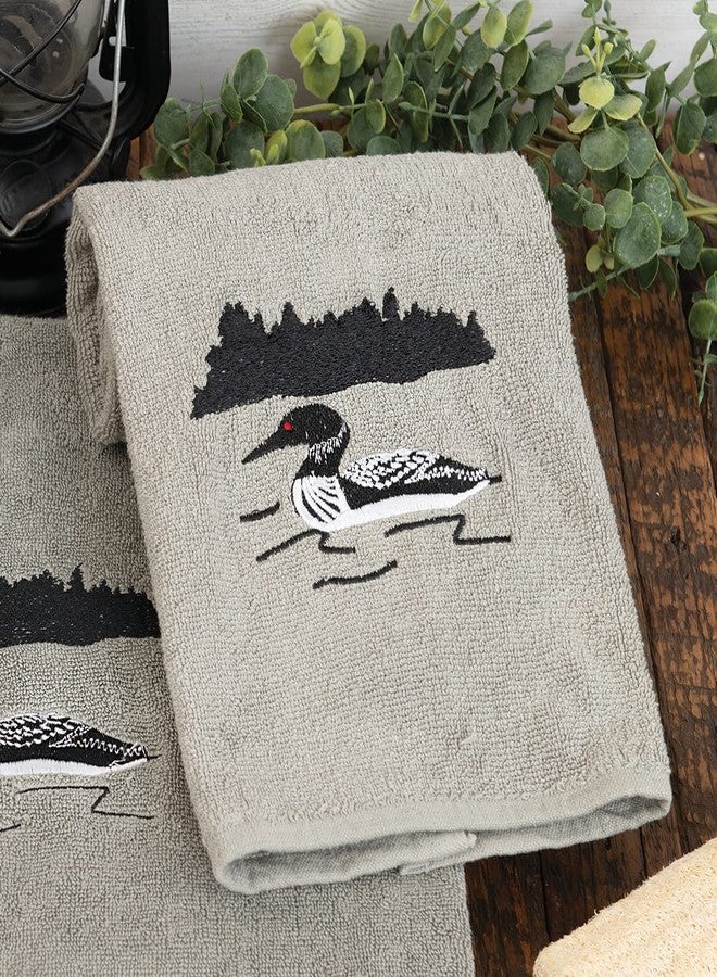 BLACK FOREST DECOR Loon Lake Hand Towel, Decorative Accent, 16" W x 28" L