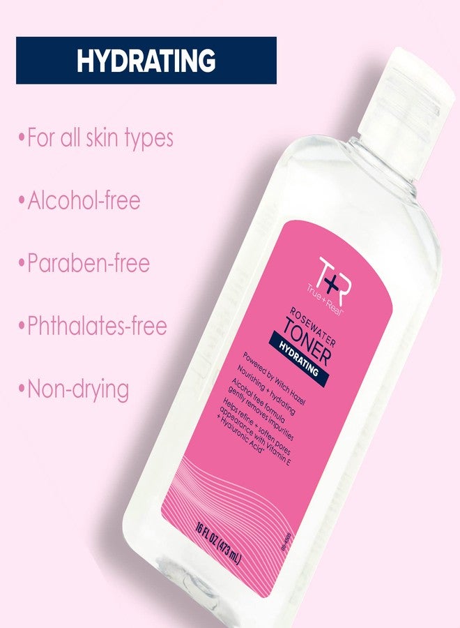 True+Real Rose Water Hydrating Toner, 16 oz - Image 4