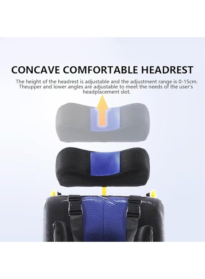 Cool Baby Cerebral Palsy Wheelchair for Children - Foldable Cerebral Palsy Wheelchair, Pediatric Manual High-Back Reclining Wheelchair, Foldable Fully Reclining Children's Cerebral Palsy Wheelchair - Disability Assistive Device, Table Walker - Image 5