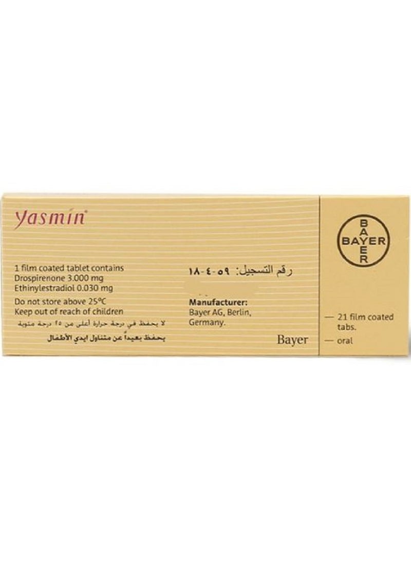 BAYER Yasmin - 21 tablets  - Image 2