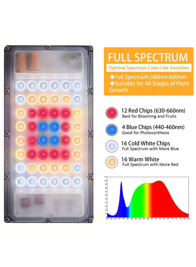 Grow Light for Indoor Plants, Full Spectrum LED Plant Growing Light, Height Adjustable Desk Plant Growing Lamp, Small Grow Lamp with 4H/8H/12H Timer, 6-Level Brightness, Flexible Gooseneck - Image 3