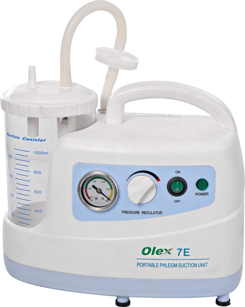 OLEX جهاز شفط البلغم المحمول من أوليكس مع وعاء 1000 مل للاستخدام المنزلي والعيادات وعيادات الأسنان والمستشفيات مع ضمان لمدة 1 سنة - Image 1