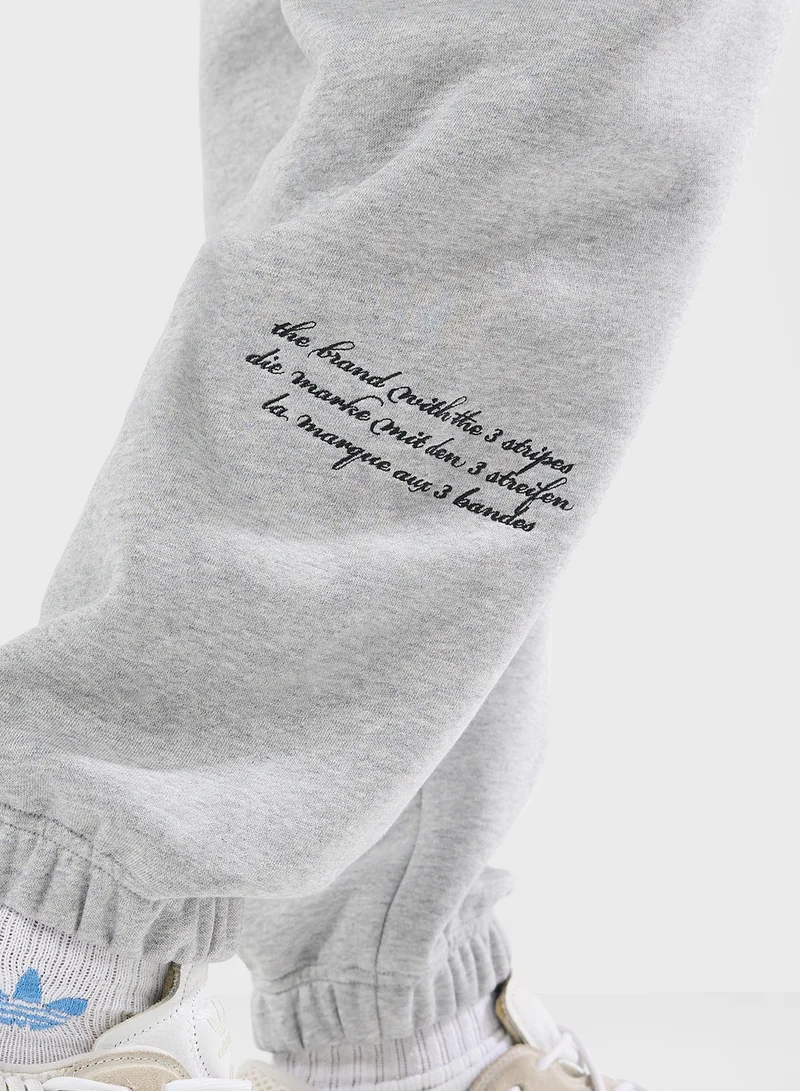 اديداس اوريجينالز Logo Varsity Sweatpants