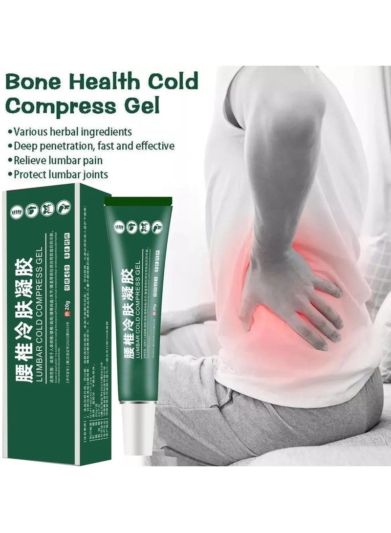APDMP 2 Packs of Lumbar Cold Compress Gel, Relieve Joint Pain, Cervical and Lumbar Disc, Knee Pain Relief, Natural Herbal Extract Joint Pain Relief Gel 40g - Image 2