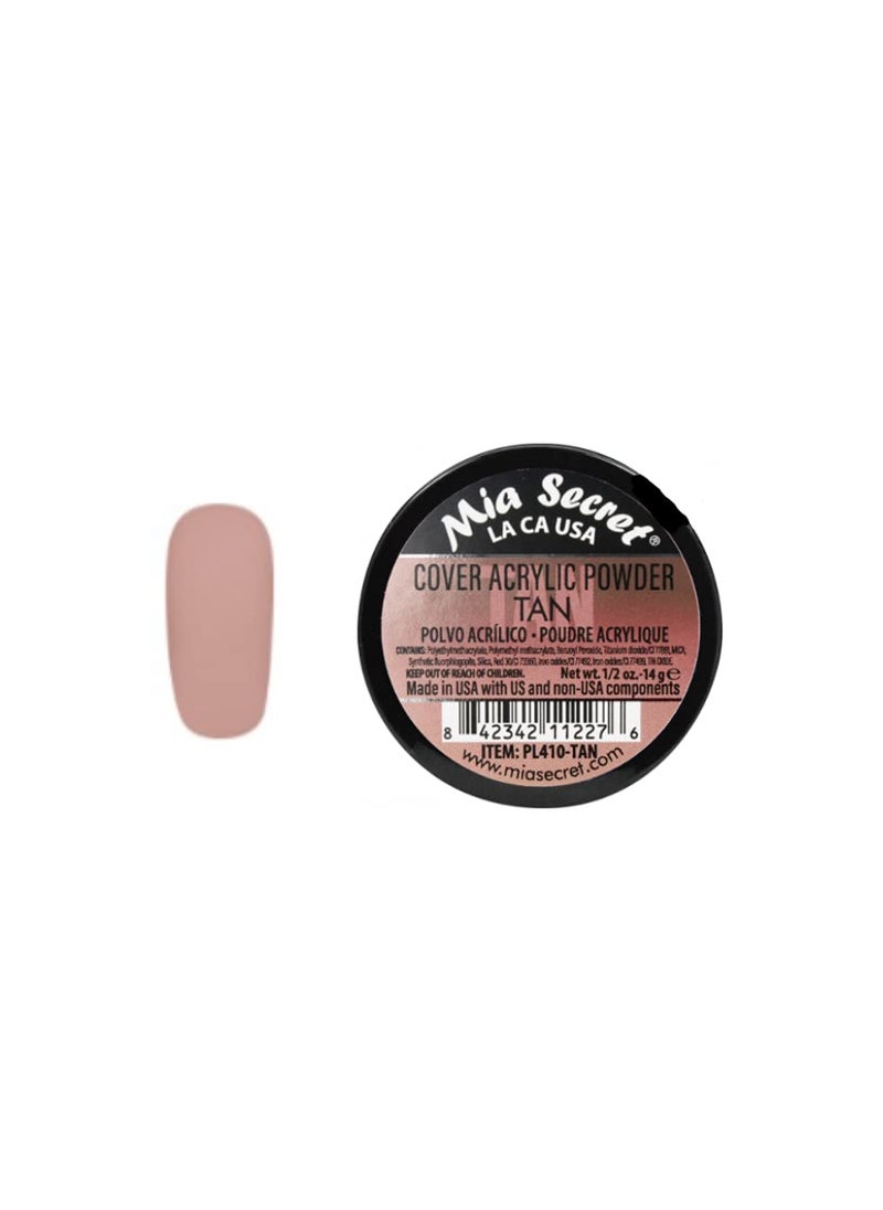 MIA SECRET Mia Secret Cover Tan Acrylic Powder MADE IN USA Multiple Sizes (1/2 oz) 