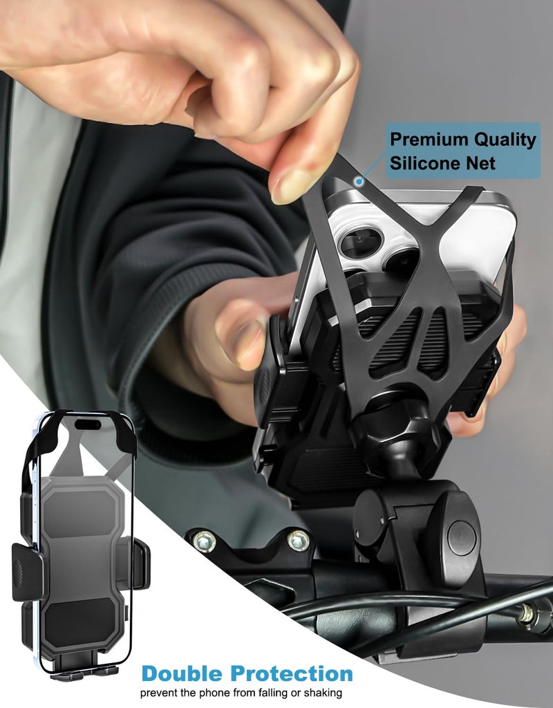 Dosvsi Tractor Phone Clamp Mount, [Upgraded Secure Tether] Stable Cellphone Clip for Forklift/Farming Machine, Front Loader Clip Holder for iPhone 16 15 14, Galaxy S25 S24, 4-7" Phone with Thick Case - Image 5